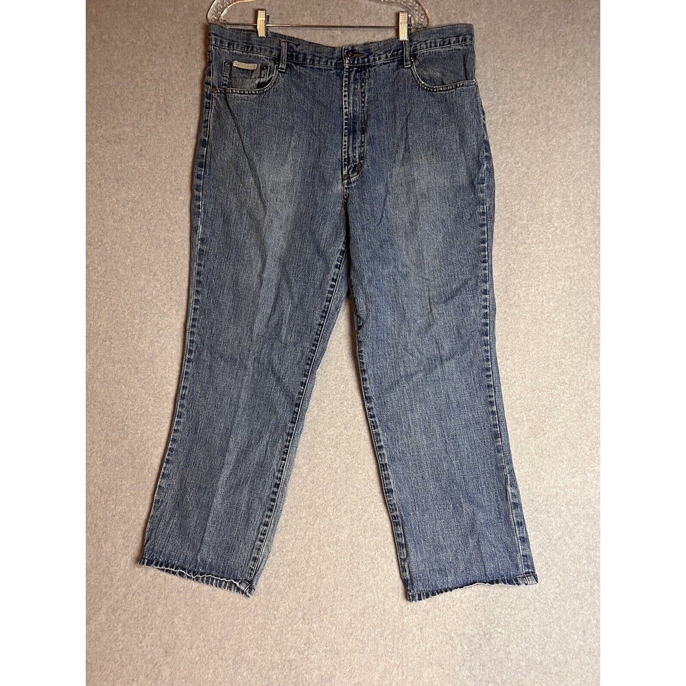PERRY ELLIS America Blue Denim Jeans Sz 40 x 30 Men's 100% Cotton VTG